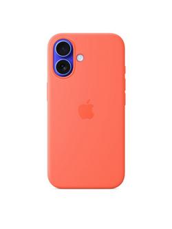 Apple iPhone 16 Silicone Case with MagSafe - view 2, Tangerine