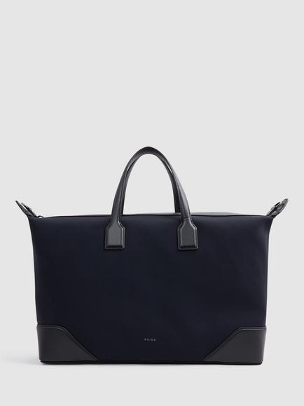 Reiss Elliot Neoprene Holdall, Dark Navy, Dark Navy