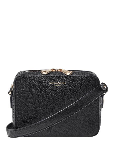 Aspinal of London The Camera Cross Body Bag - view 2, Black
