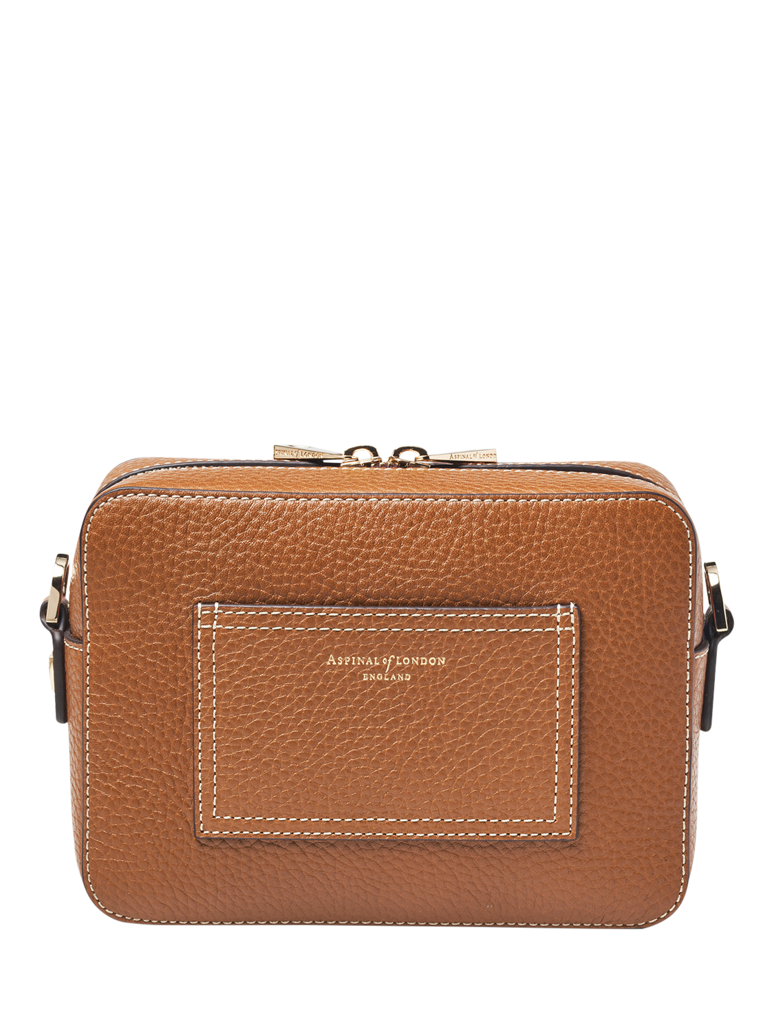 Product image 5 of 7, which shows Aspinal of London The Camera Cross Body Bag, Tan