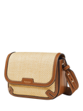 Aspinal of London Ella Raffia Cross Body Bag, Neutral
