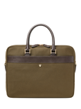 Aspinal of London Slim Briefcase, Khaki
