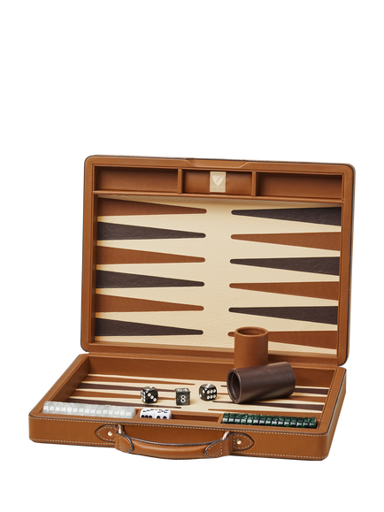 Aspinal of London Backgammon Set, Neutral, Neutral