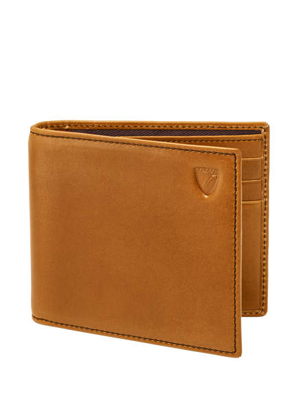 Aspinal of London Leather Billfold RFID Wallet, English Tan - view 2, English Tan
