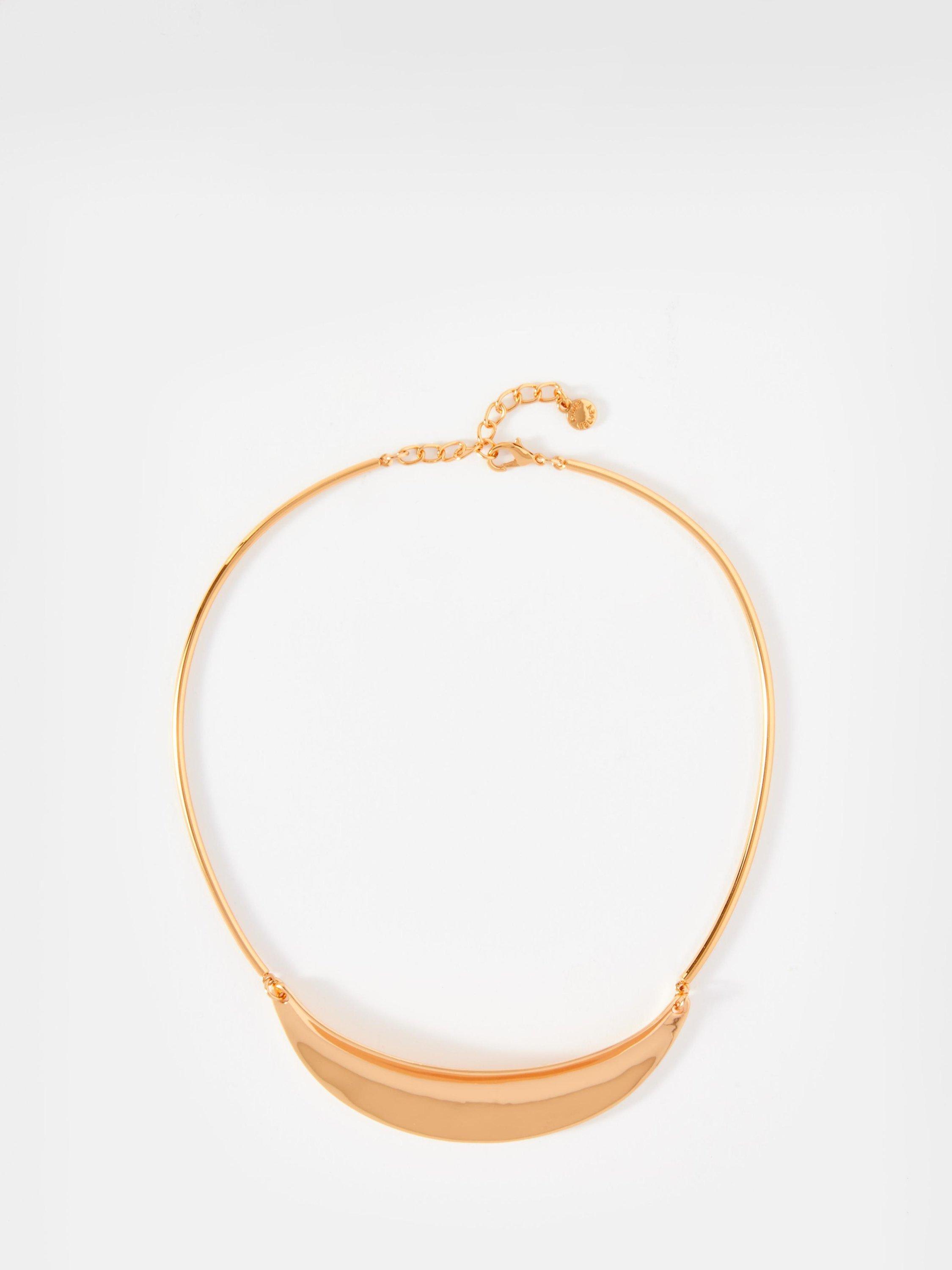 Product image 1 of 1, which shows Mint Velvet Collar Necklace, Gold