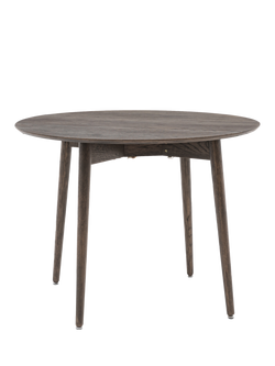 Gallery Direct Lewes Folding Dining Table, Smoked - view 2, Smoked