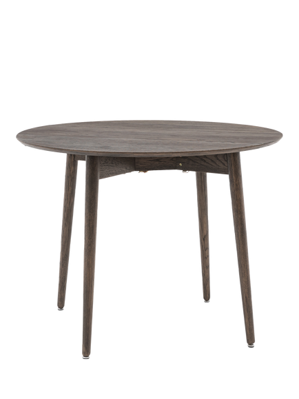 Gallery Direct Lewes Folding Dining Table, Smoked - view 2, Smoked
