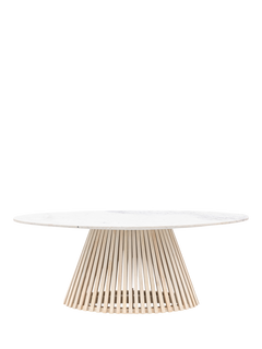 Gallery Direct Tempe Oval Dining Table, White
