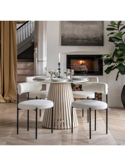 Gallery Direct Tempe Round Dining Table, White - view 2, White