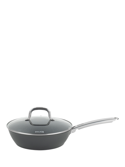 Dojo Yumi Neverstick Non-Stick Saute Pan & Lid, 26cm - view 2, Black