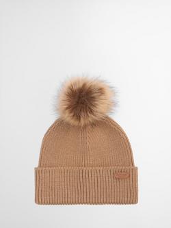 Barbour Dover Beanie Hat & Hailes Scarf Gift Set, Brown/Multi - view 2, Brown/Multi