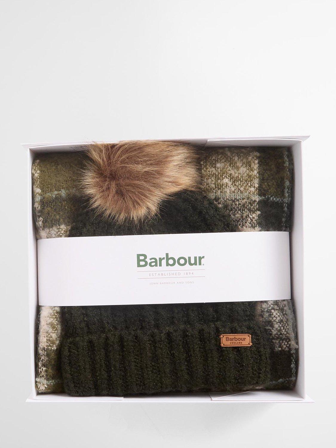 Product image 2 of 10, which shows Barbour Saltburn Beanie & Scarf Gift Set