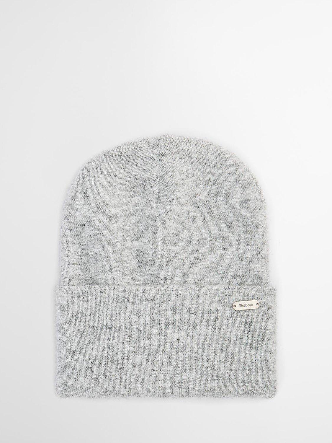 Product image 2 of 9, which shows Barbour Winona Beanie Hat & Scarf Gift Set, Light Grey