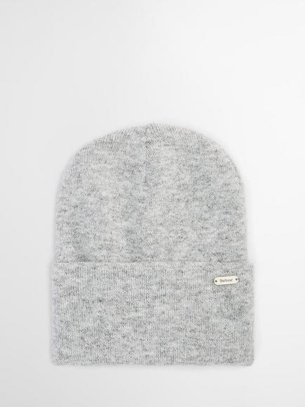 Barbour Winona Beanie Hat & Scarf Gift Set, Light Grey - view 2, Light Grey