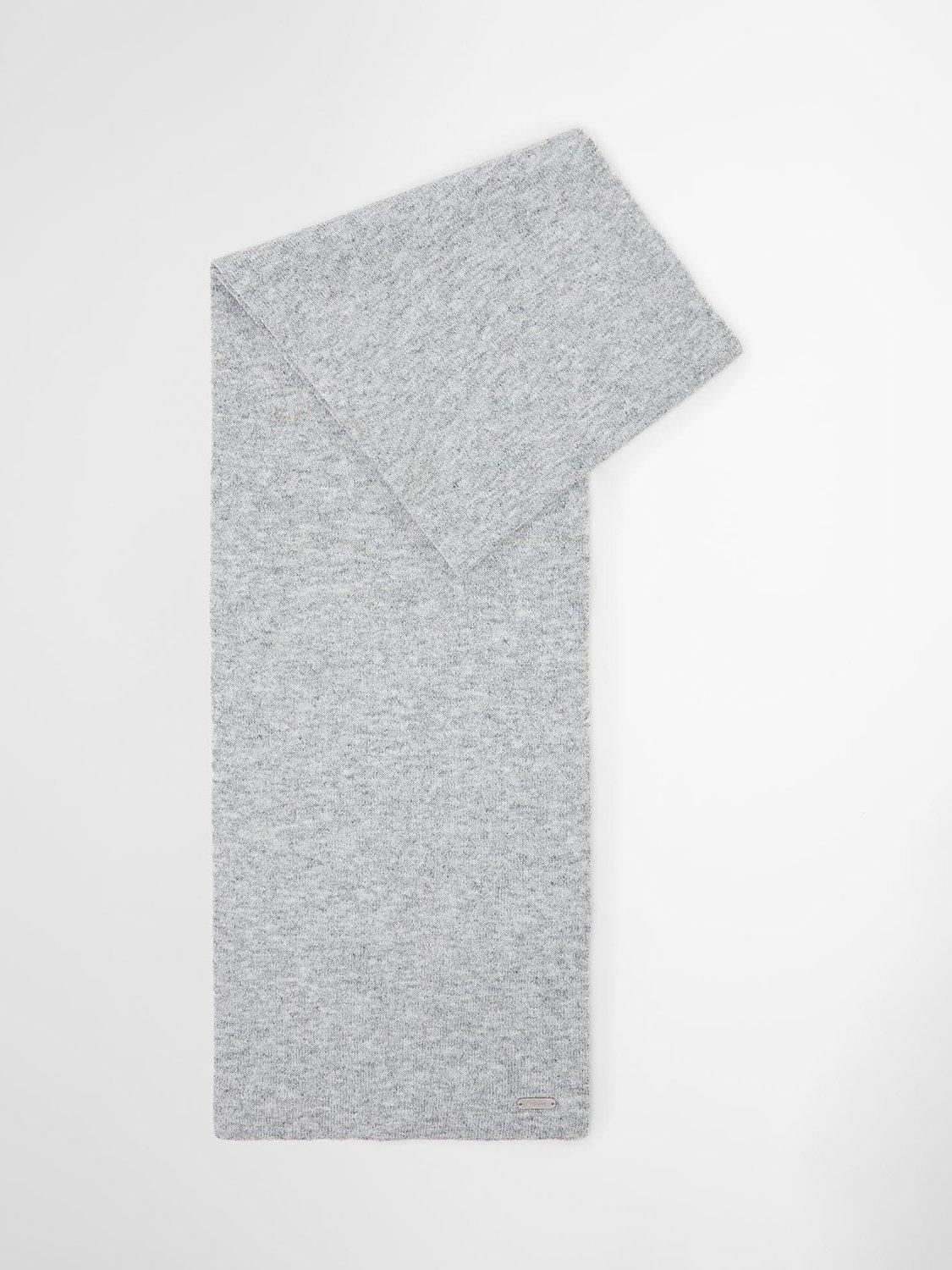 Product image 3 of 9, which shows Barbour Winona Beanie Hat & Scarf Gift Set, Light Grey