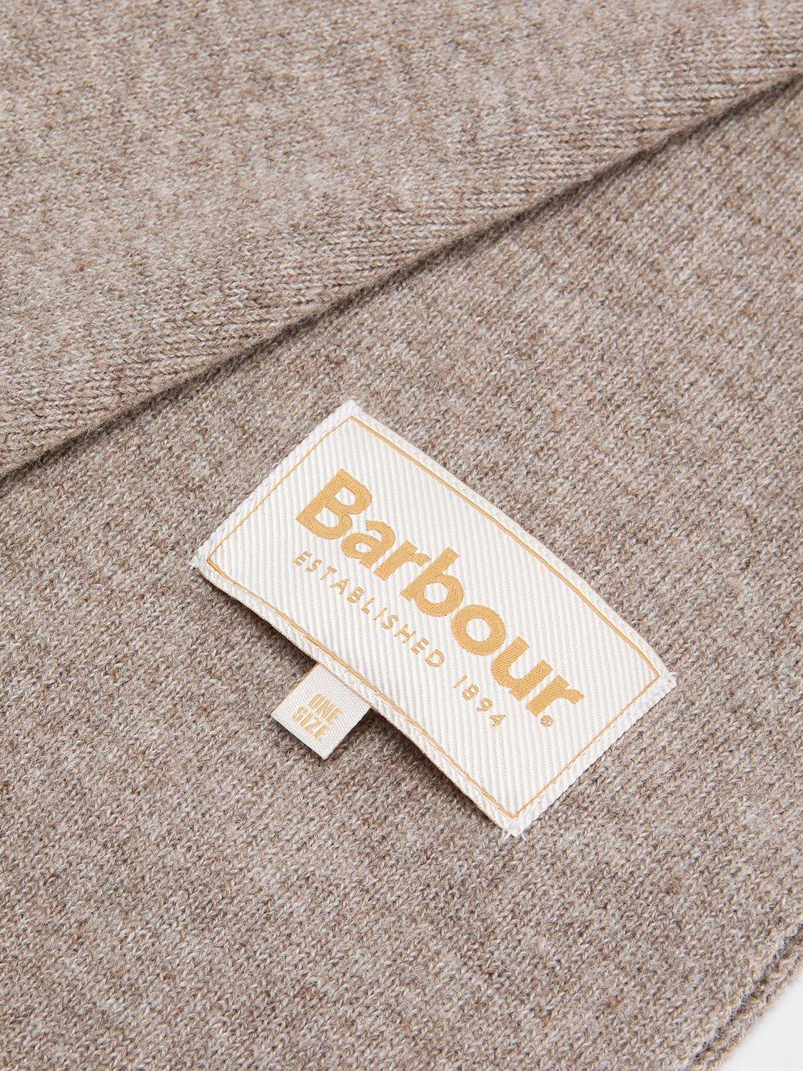 Product image 5 of 9, which shows Barbour Winona Beanie Hat & Scarf Gift Set, Taupe