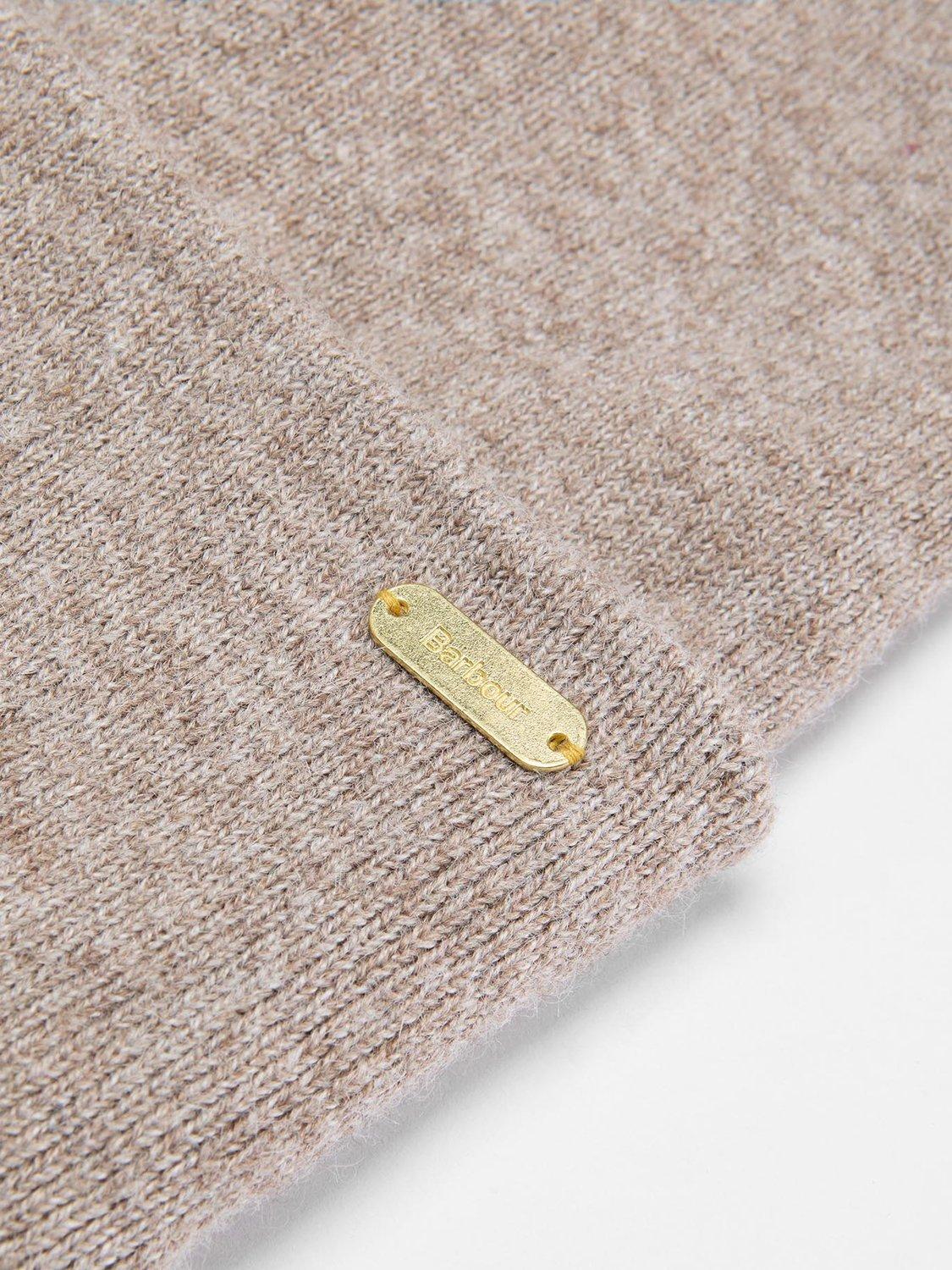 Product image 6 of 9, which shows Barbour Winona Beanie Hat & Scarf Gift Set, Taupe