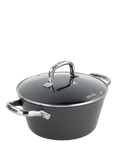 Dojo Yumi Aluminium Neverstick Non-Stick Casserole & Lid, 24cm