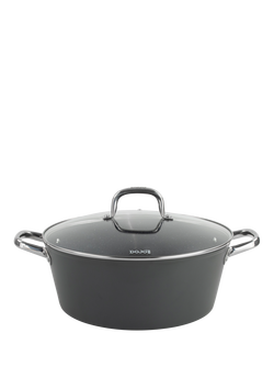 Dojo Yumi Neverstick Non-Stick Casserole & Lid, 32cm - view 2, Black
