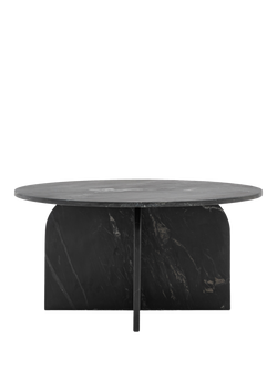 Gallery Direct Vermont Marble Coffee Table, Black