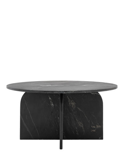 Gallery Direct Vermont Marble Coffee Table, Black