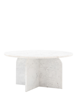 Gallery Direct Vermont Marble Coffee Table - view 2, White
