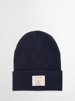 Barbour Ellison Beanie Hat, Navy, Navy