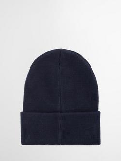 Barbour Ellison Beanie Hat, Navy - view 2, Navy