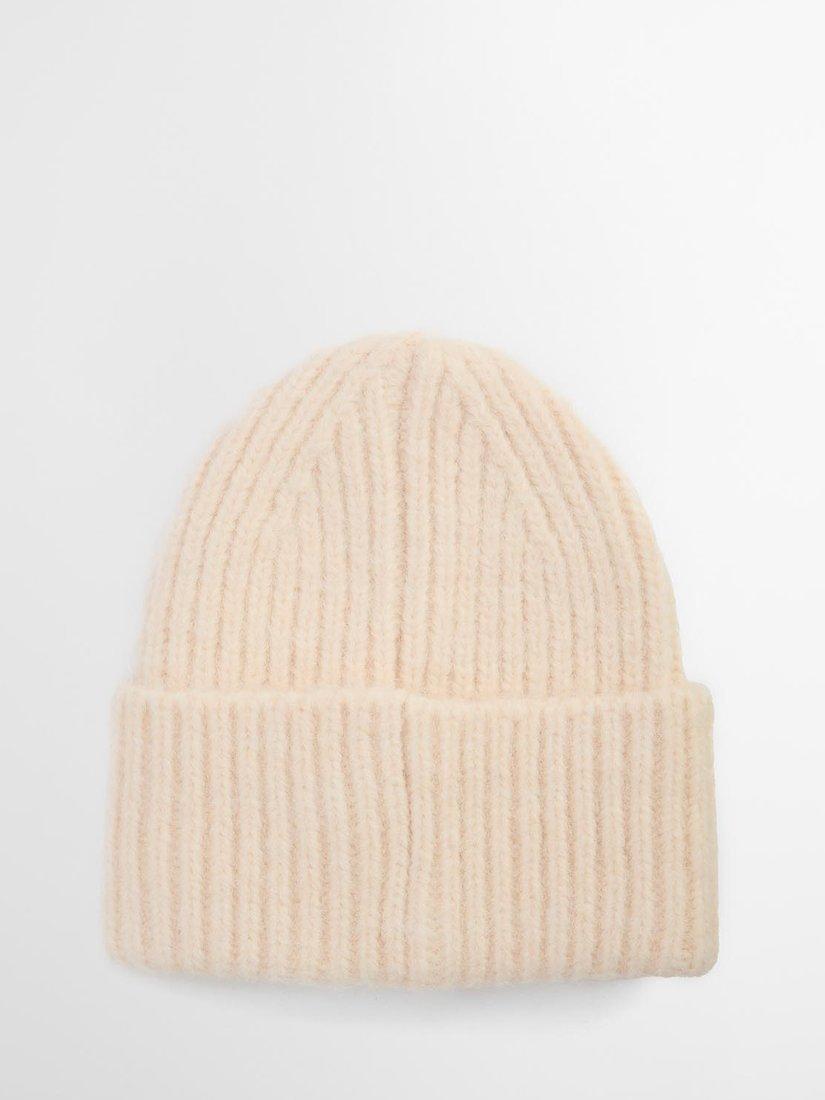 Product image 2 of 3, which shows Barbour Meryl Chunky Knit Beanie Hat, Cream