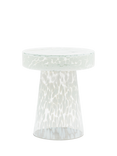 Gallery Direct Jasper Side Table, Leopard, White