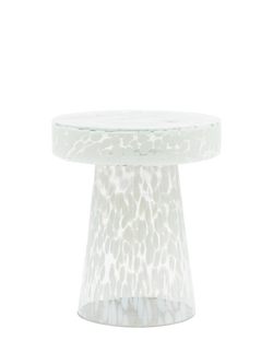 Gallery Direct Jasper Side Table, Leopard, White