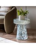 Gallery Direct Jasper Side Table, Leopard, White