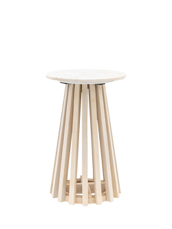 Gallery Direct Tempe Side Table, White, White