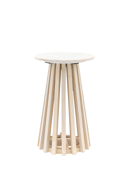 Gallery Direct Tempe Side Table, White, White