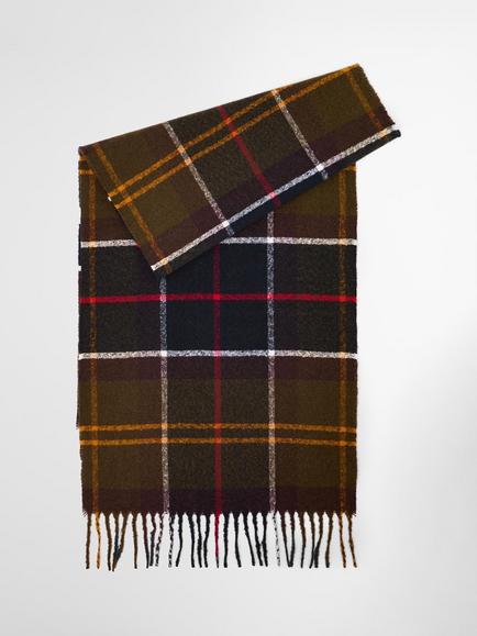 Barbour Deanna Tartan Scarf, Green/Multi, Green/Multi