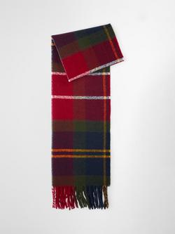 Barbour Deanna Tartan Scarf, Red/Multi, Red/Multi