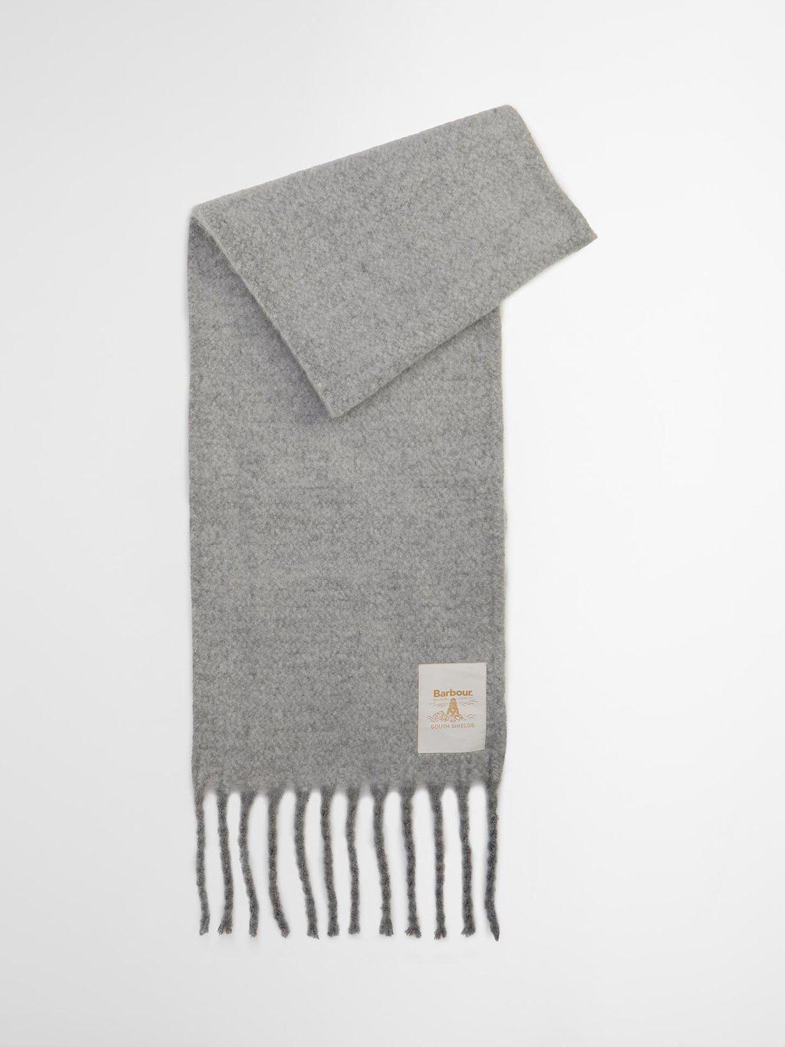 Product image 1 of 6, which shows Barbour Ellison Scarf, Light Grey