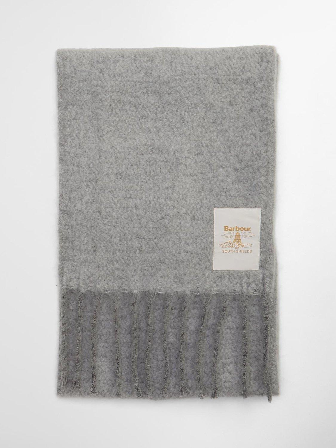 Product image 2 of 6, which shows Barbour Ellison Scarf, Light Grey