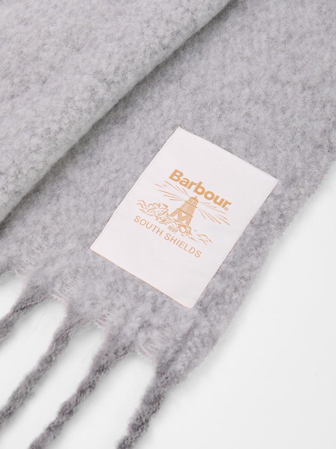 Product image 4 of 6, which shows Barbour Ellison Scarf, Light Grey