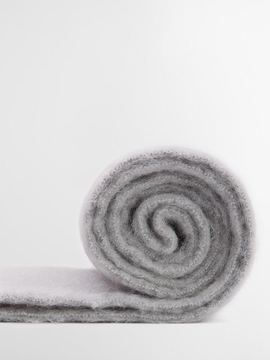 Product image 5 of 6, which shows Barbour Ellison Scarf, Light Grey