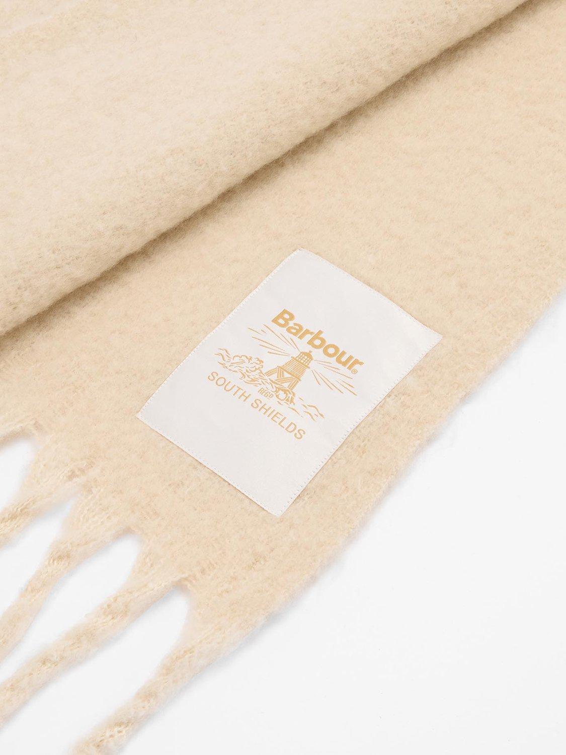 Product image 4 of 6, which shows Barbour Ellison Scarf, Cream