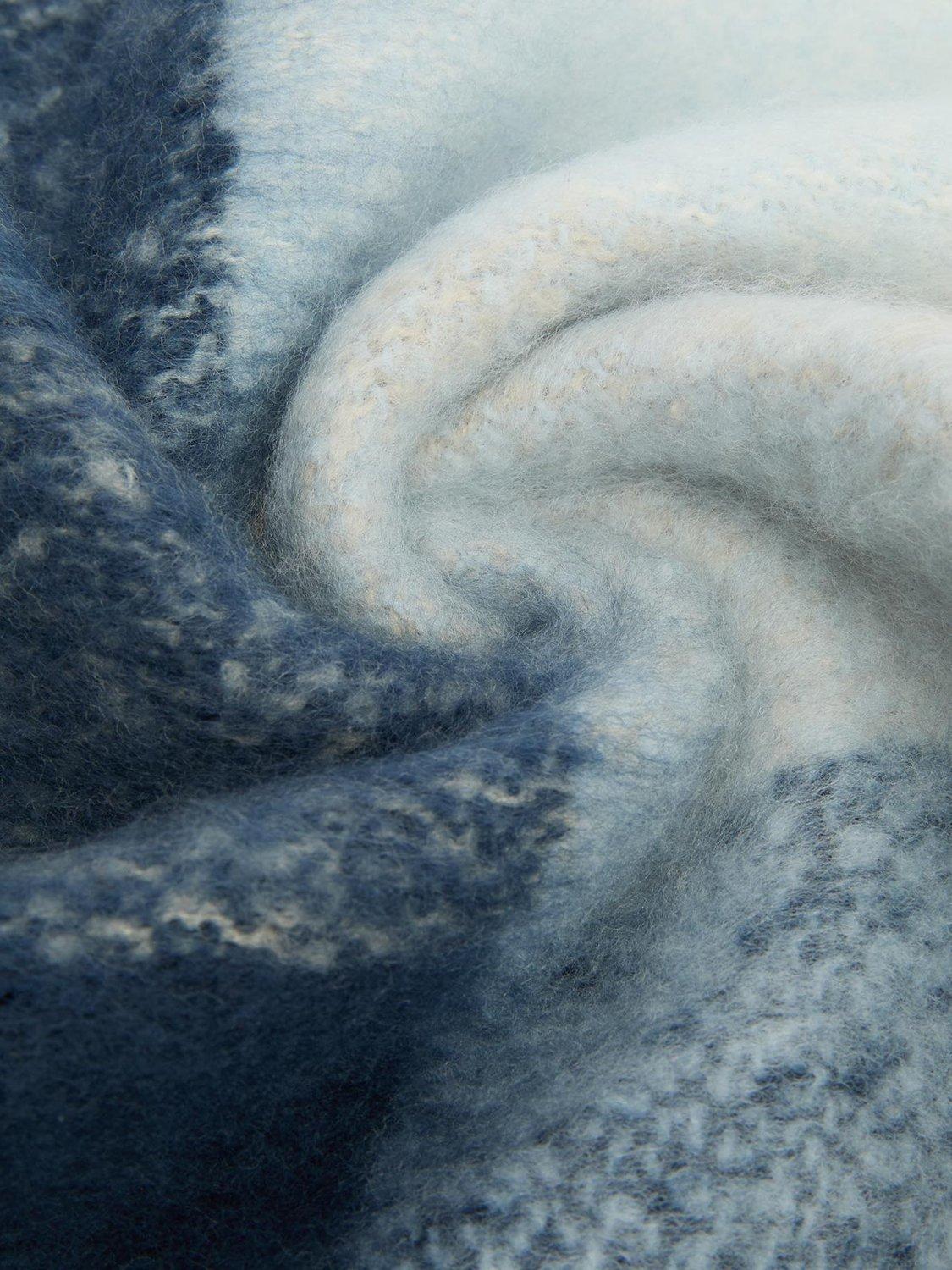 Product image 6 of 6, which shows Barbour Marie Check Scarf, Blue/Multi