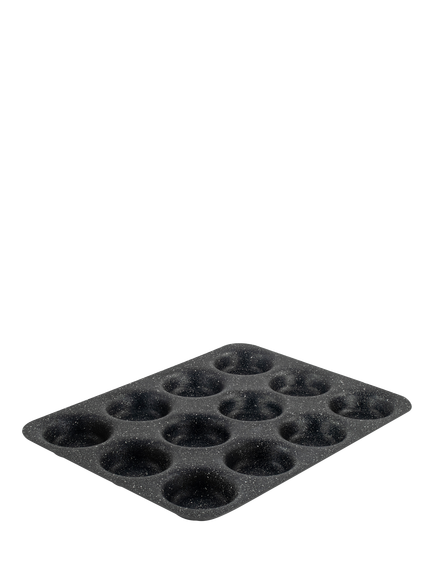 Dojo Yumi Neverstick Non-Stick Cupcake Tray, 12 Cup, Black