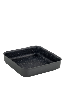 Dojo Yumi Neverstick Non-Stick Square Cake Tin, 20cm, Black