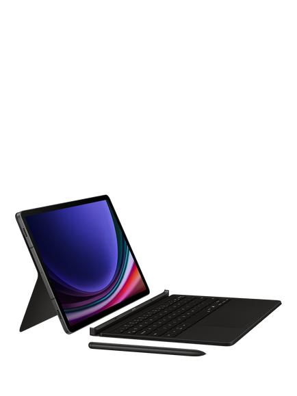 Samsung AI Book Cover Keyboard with Trackpad for Galaxy Tab S10 FE, S9, S9 FE, Black