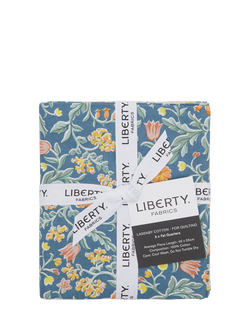 Liberty Fabrics Craft Garden Collection May's Flowers Fat Quarters, Pack of 5, Multi - view 2, Multi