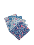 Liberty Fabrics Craft Garden Collection Willow Stitch Fat Quarters, Pack of 5, Multi