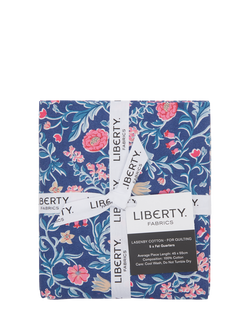 Liberty Fabrics Craft Garden Collection Willow Stitch Fat Quarters, Pack of 5, Multi - view 2, Multi