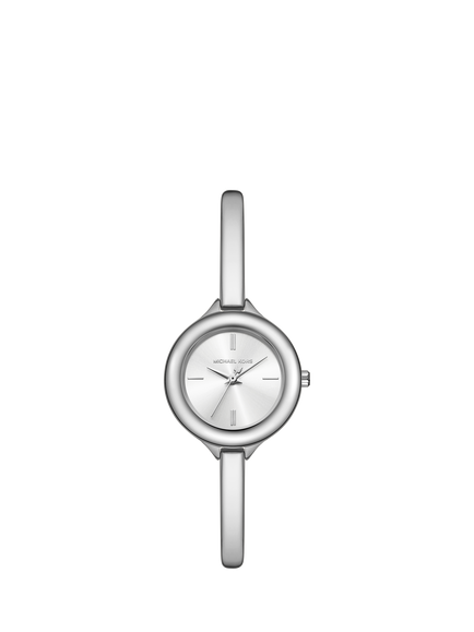 Michael Kors MK4930 Izzy Women's Round Bracelet Strap Watch, Silver, Silver
