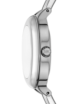 Michael Kors MK4930 Izzy Women's Round Bracelet Strap Watch, Silver - view 2, Silver